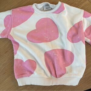 Zara Kids Pink Heart Shirt